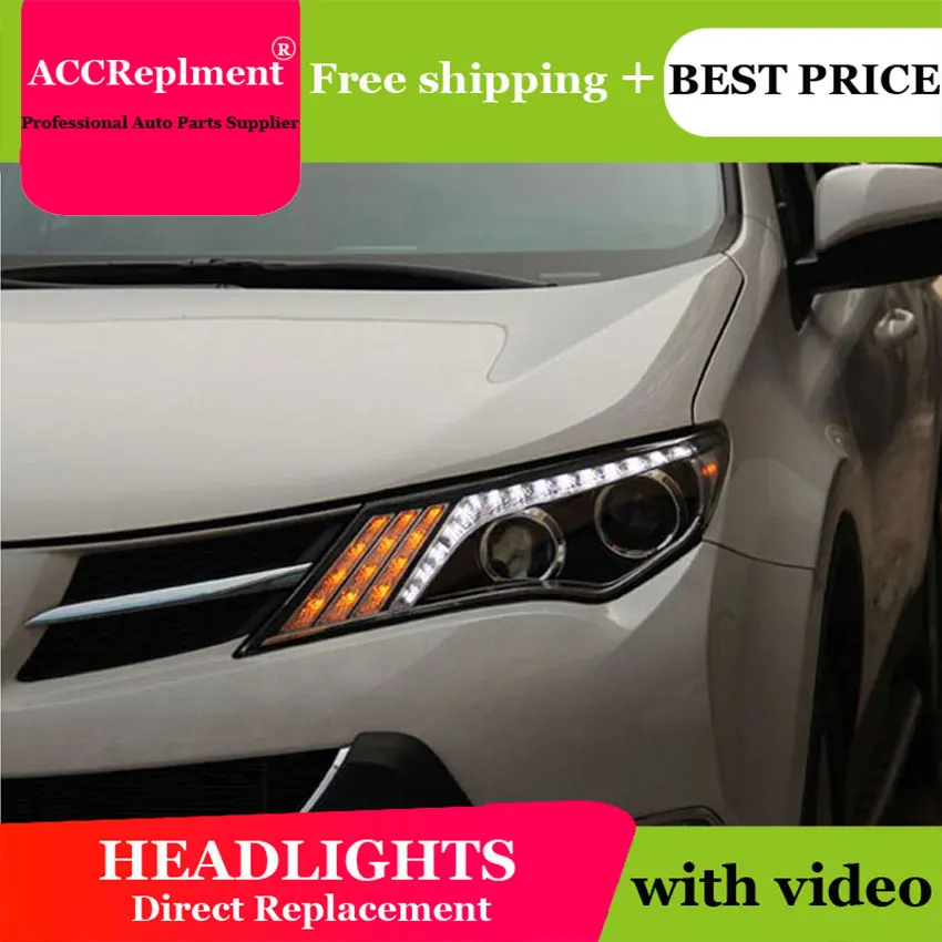 Авто. PRO для toyota RAV4 светодиодный ксеноновые фары стайлинга автомобилей 2013-2015 bi xenon