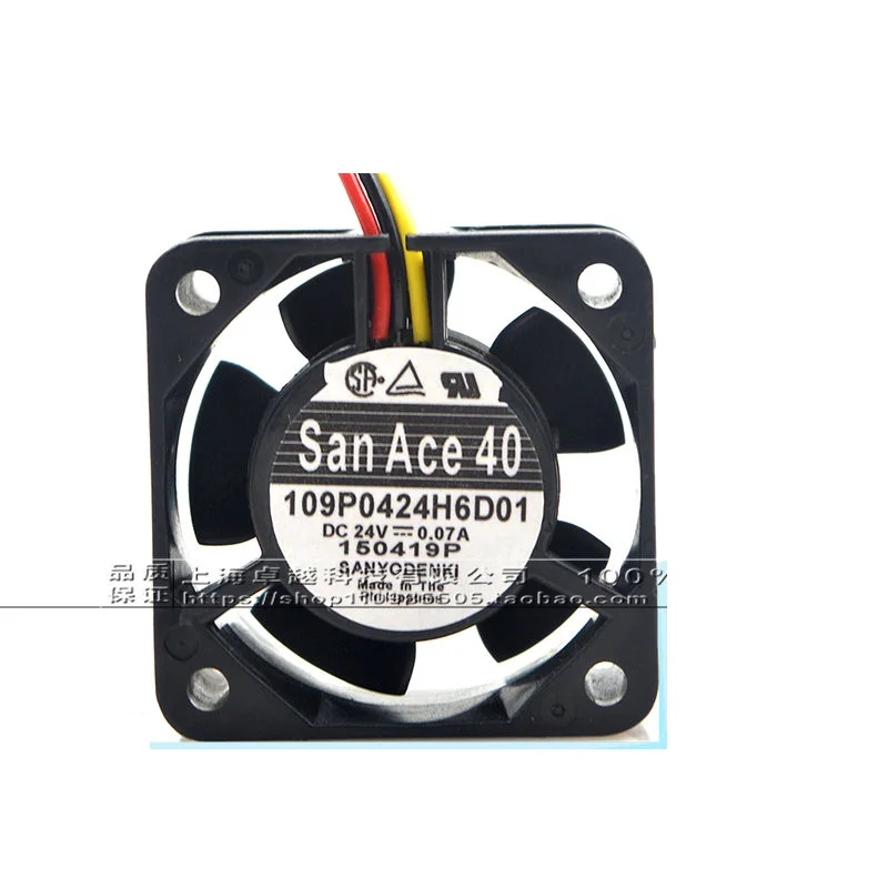 Новый оригинальный системный вентилятор 109P0424H6D01 4020 24V 0.07A Fanuc с разъемом