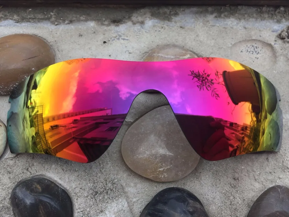 2 пары серебро и фиолетовый красный Поляризованные замены Оптические стёкла для