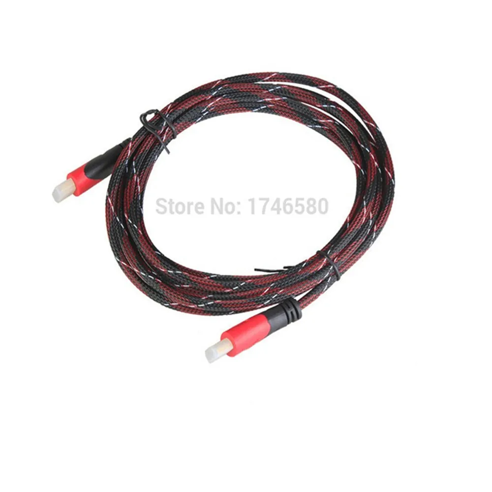 Кабель NylonBraid HDMI 3 м 5 8 10 15 кабель V1.4 Full HD 1080P 3D AV UHD плоские кабели с золотым