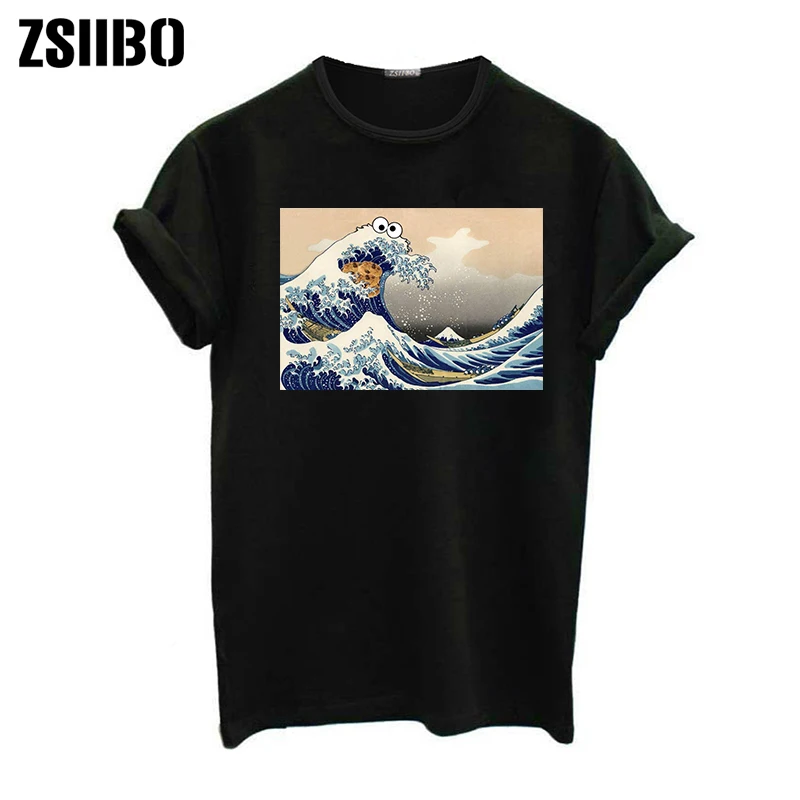 Женская футболка с короткими рукавами летняя модная круглым вырезом в Корейском