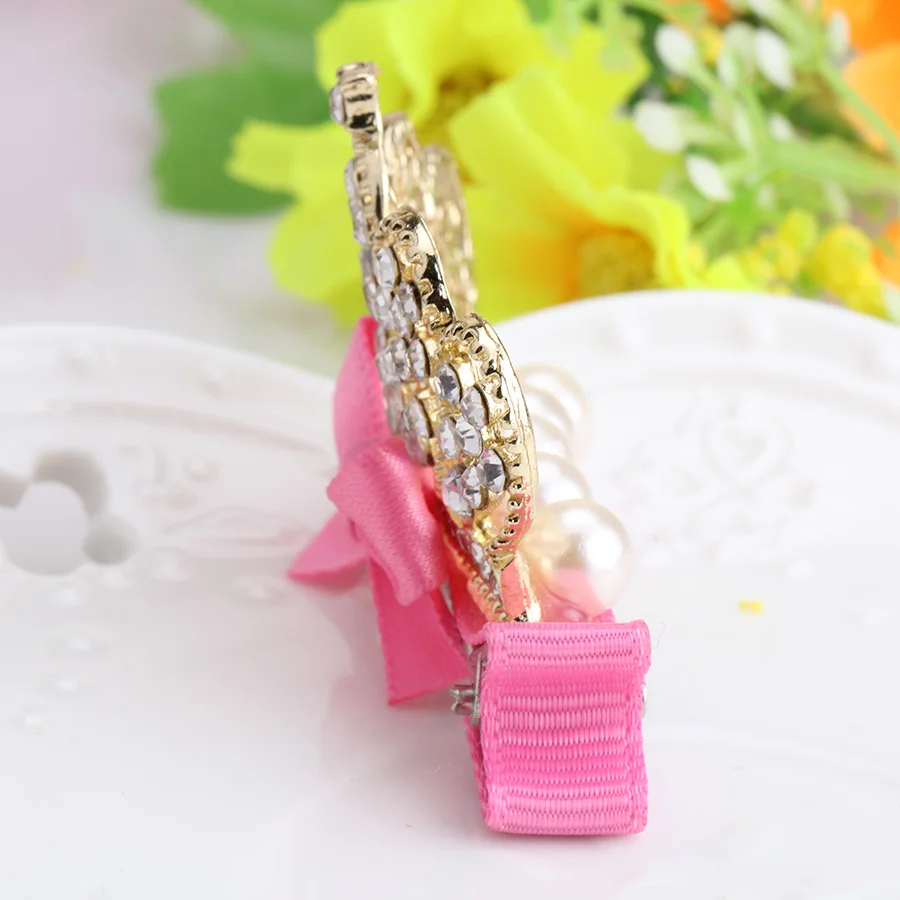 Новая модная Корона детские заколки Головные уборы принцессы камни со стразами