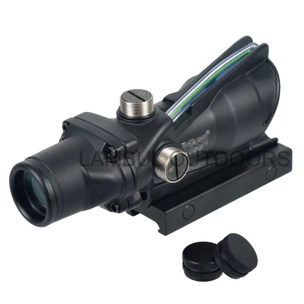 Охотничий прицел BDC ACOG 4X32 оптика из настоящего волокна красный зеленый с
