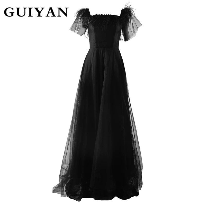 GUIYAN Women Celebrity Elegant Sexy Long Dresses Off The Shoulder Sleeveless Vintage Bandage Dress Evening Party GY8131 | Женская одежда