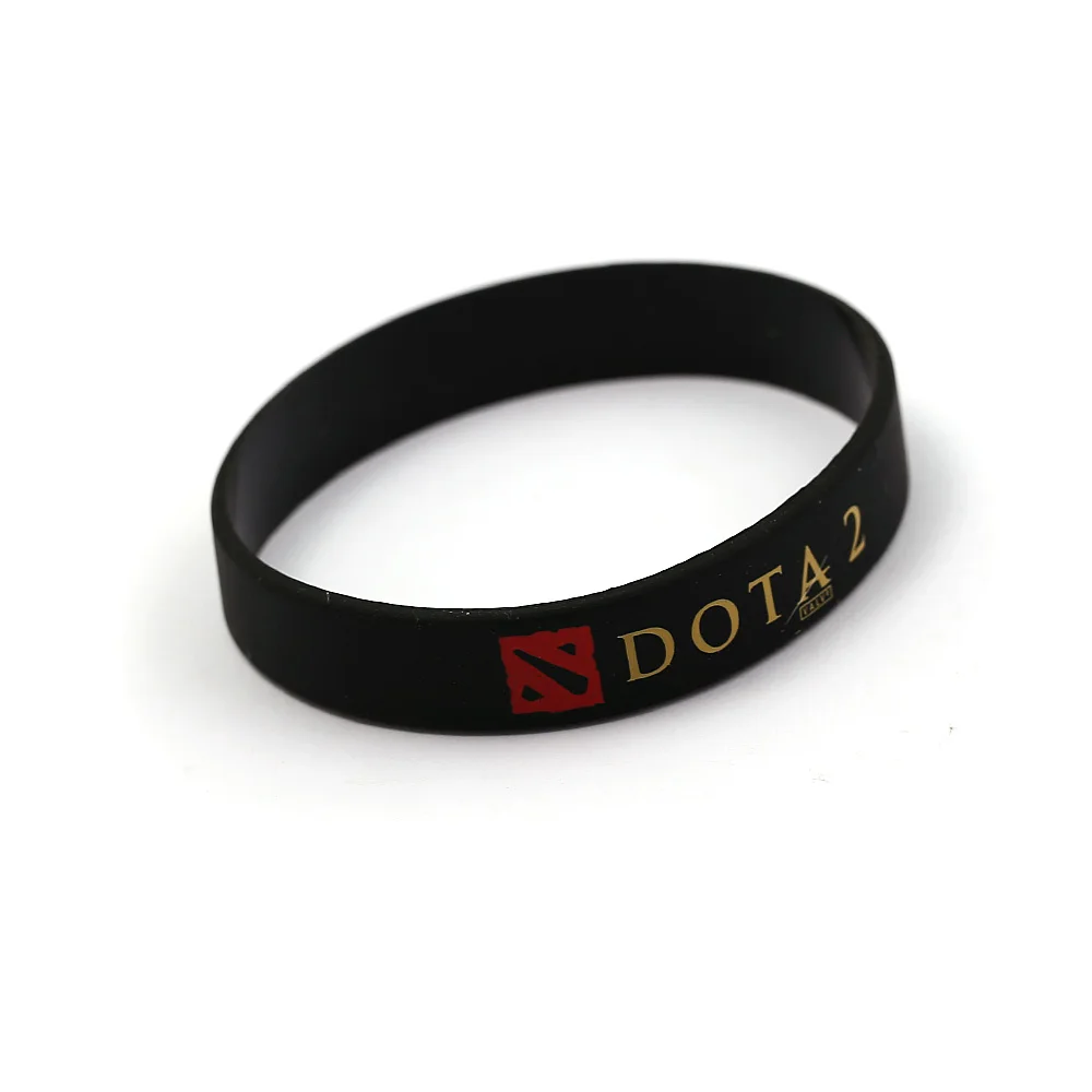 

DOTA 2 Silicone Rubber Bracelets Dota2 Bracelet Carry Gank Solo Support Offlane Brasle For Best Friend Men Jewelry Male