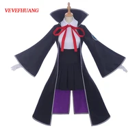 vevefhuang anime game fateextra bb cosplay costume kokui byibyi black coat moon cancer costume bb uniform cospaly costume set