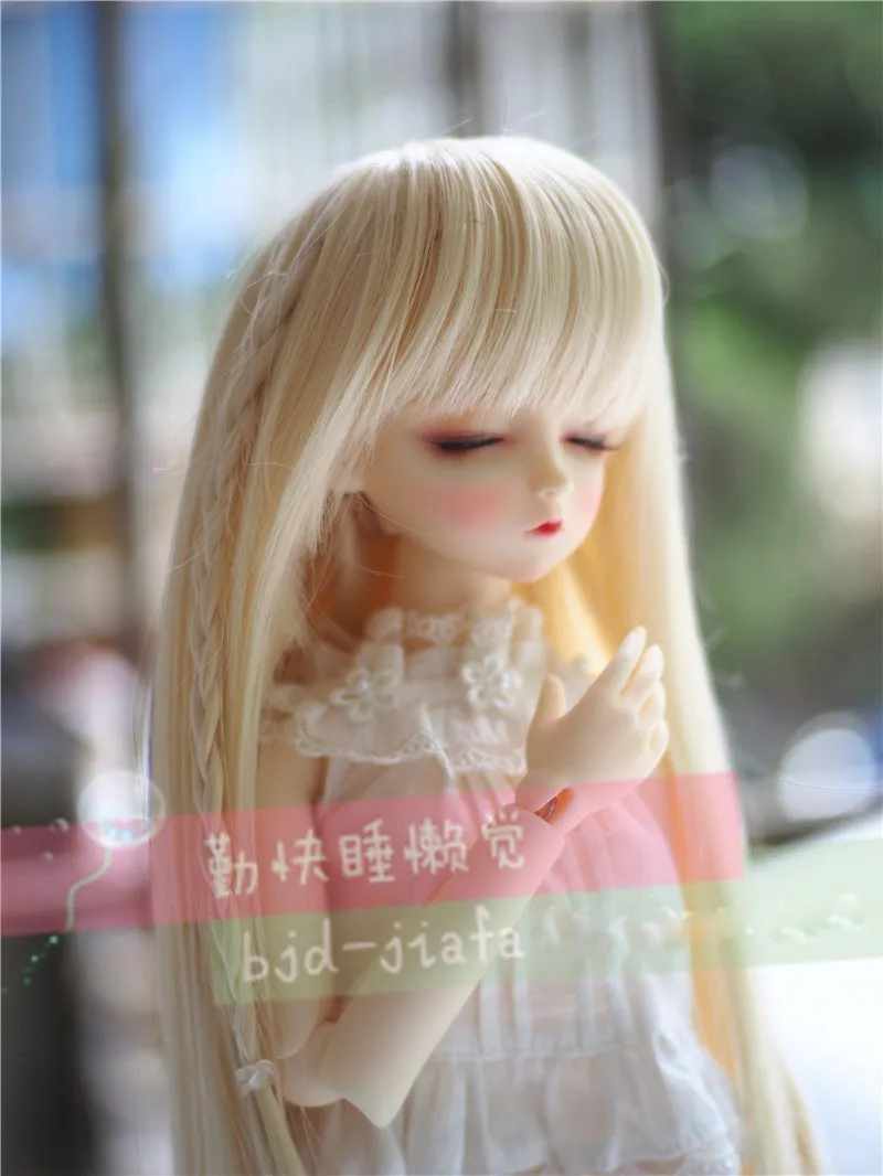 Новое поступление 1/3 1/4 1/6 Bjd SD кукла парик провод длинный светлый блонд высокая