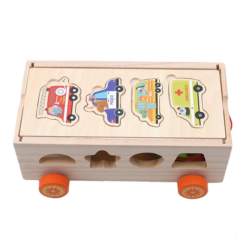 Детские раннего образования Деревянные геометрические формы семнадцать