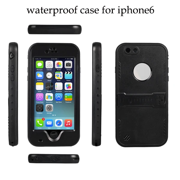 IP68 Водонепроницаемый чехол для iPhone 6 S Элитный бренд 360 Степень защиты Чехол