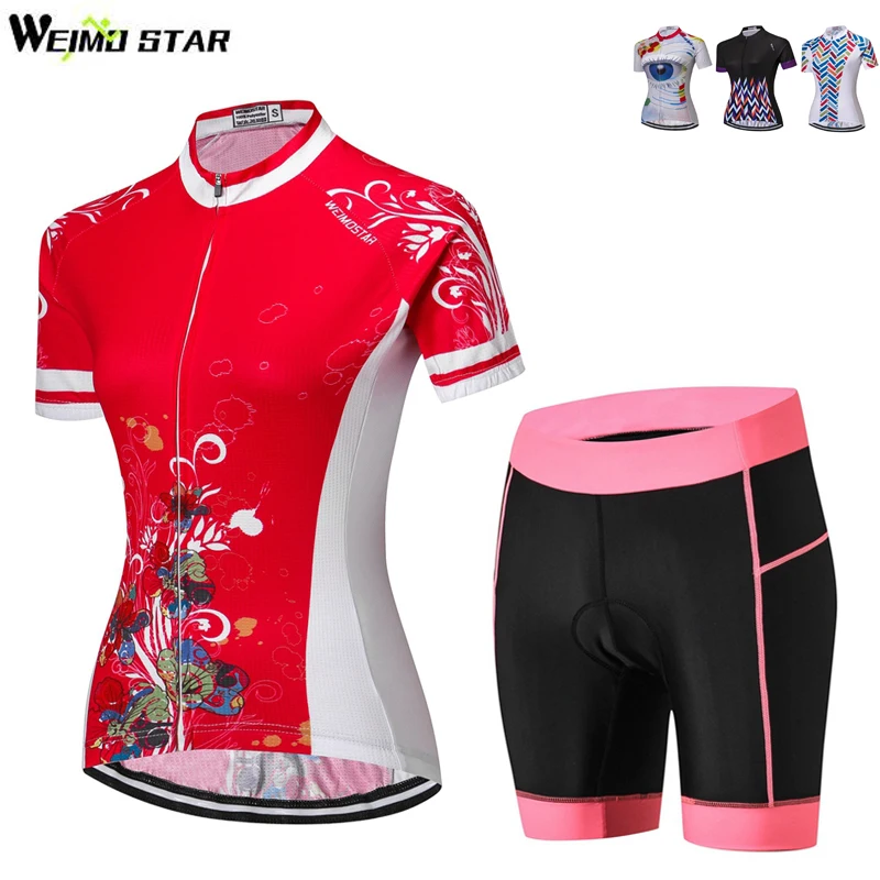 

WEIMOSTAR Team Pro Women Cycling Jersey Set Short Sleeve Bike Jerseys MTB Ropa Ciclismo Riding Wear Bicycle Clothing S-XXXL