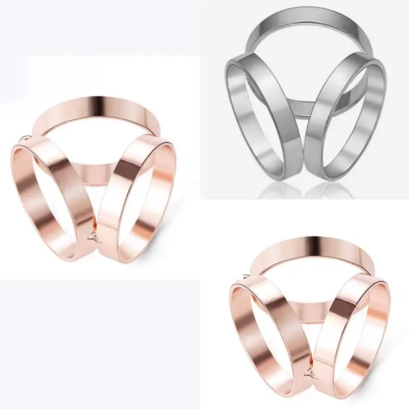 Шарф пряжкой Потрясающие трио шарф шелковый пряжки клип слайд Jewelry Брошь носить в