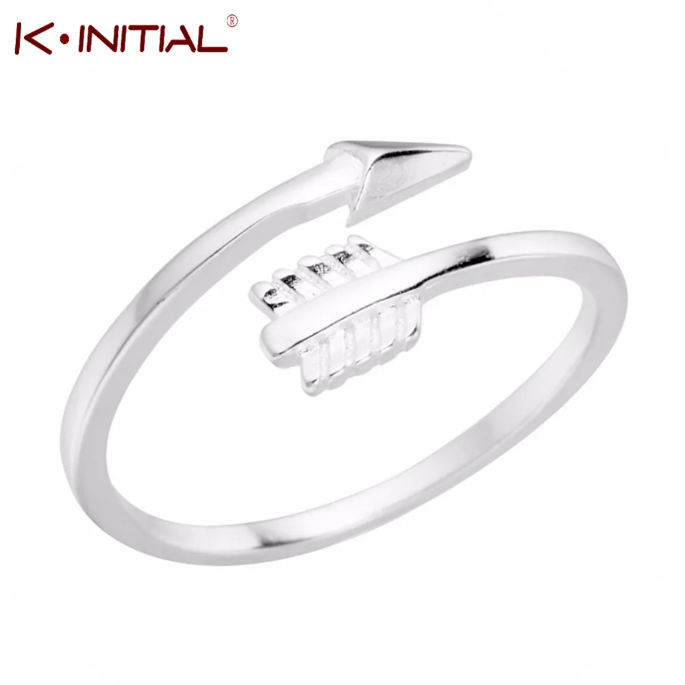 Kinitial Arrow кольцо дизайн листья треугольные кольца модные женские Уникальные