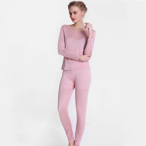 Вязаные женские кальсоны из натурального шелка, здоровый шелк, нижнее белье, нижнее белье с длинными рукавами и круглым воротником, одежда для здорового сна, г