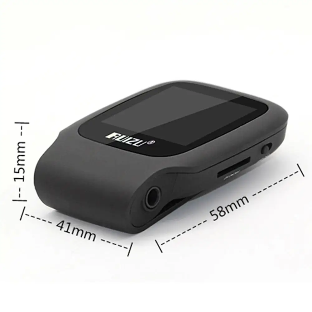 Ruizu X09 спорт Hifi аудио мини Mp3 плеер Музыка Mp 3 с радио цифровой экран Fm Flac Usb 8 Гб ЖК