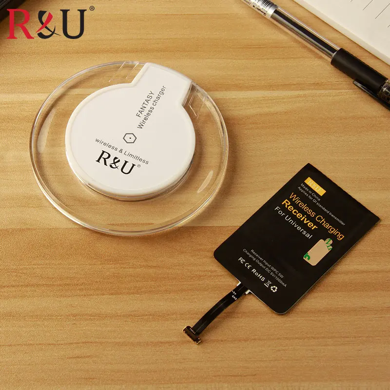 R &amp U прозрачный Qi беспроводной зарядное устройство пластина + получить для sony