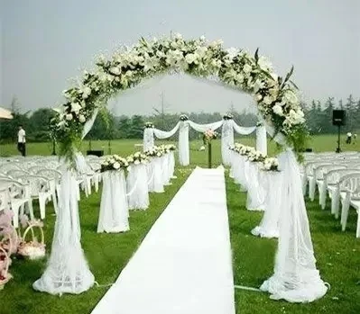 Стол Swag ткань стул створки лужайка Пляж Свадьба Церковь автомобиль лестница лук