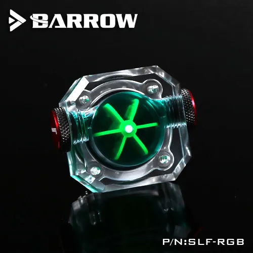 Green Курган SLF-RGB, RGB индикатор потока стандартного типа для водяного охлаждения компьютера - Цвет лезвия: Green