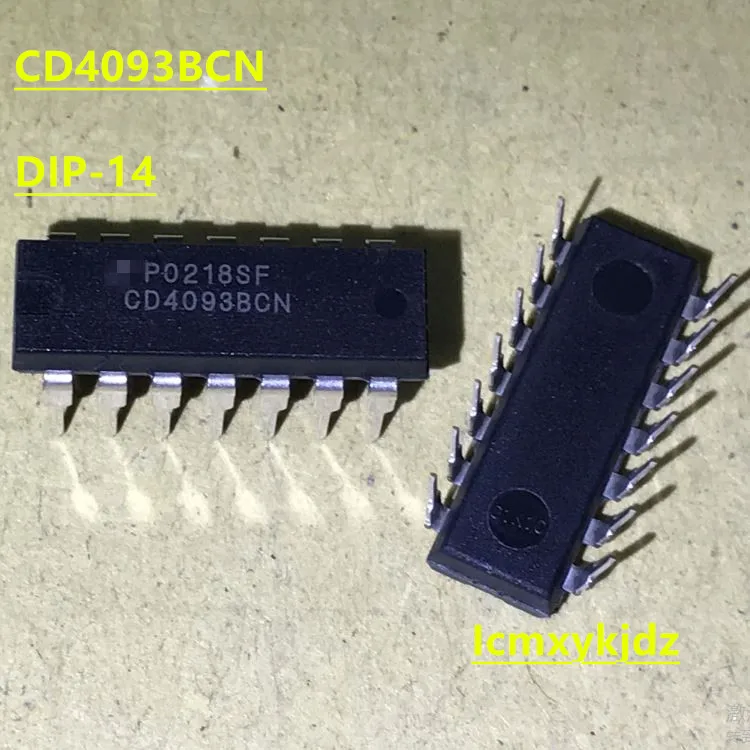 10 шт./партия CD4093BCN CD4093B CD4093 CD4093BE DIP-14 новый оригинальный продукт бесплатная