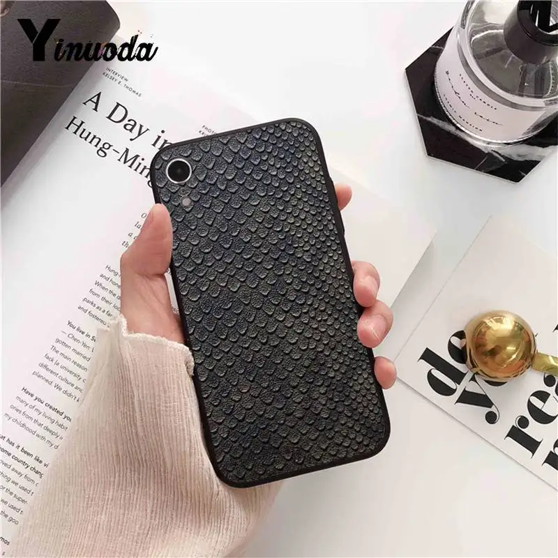 Yinuoda чехол для телефона из змеиной кожи iPhone 6S 6plus 7 7plus 8 8Plus X Xs MAX 5 5S XR 11 pro max |