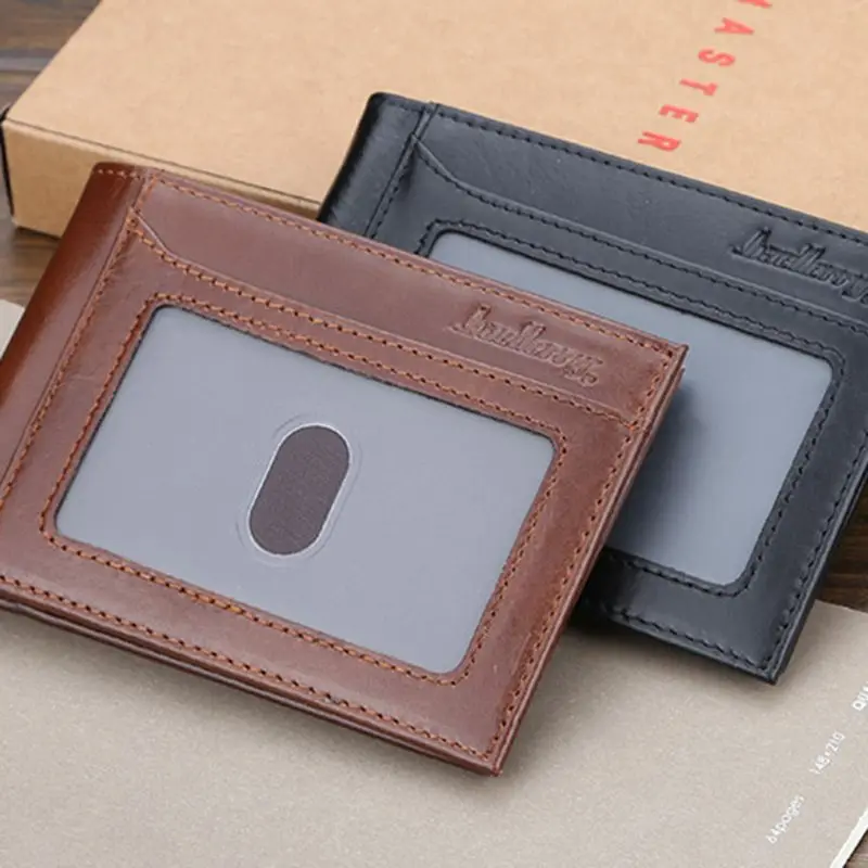 

2019 New Arrival Men's Business Genuine Leather Wallet Pocket Card Holder Clutch Bifold Slim Purse
