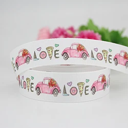 grosgrain ribbon 3 7/" camper печатная корсажная лента 22 мм Свадебная вечеринка декорация рукоделие хобби для изготовления бантов для волос Свадебная подарочная упаковка - Цвет: grosgrain ribbon 3