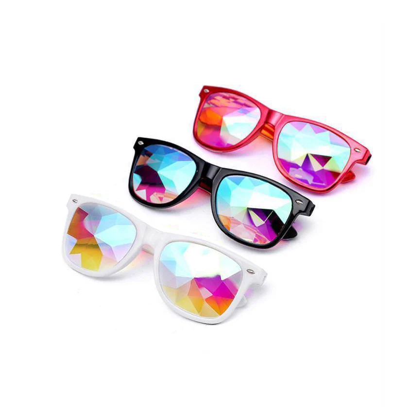 20 шт. оптовая продажа PC Ultimate Калейдоскоп очки Радуга EDM Rave Light Diffraction фестивальные