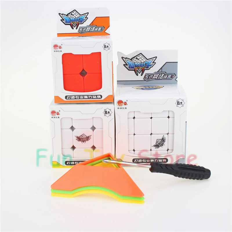 1 Набор/3 шт. волшебный куб головоломка для мальчиков|cyclone boys 2x2|cyclone boyscube speed |