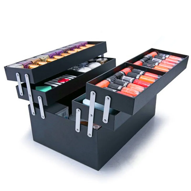 Профессиональный Макияж чемодан сумки портативный холст сумка дорожная toolbox Сумочка Косметические хранения инструментов водонепроницаемый мешок камера поле