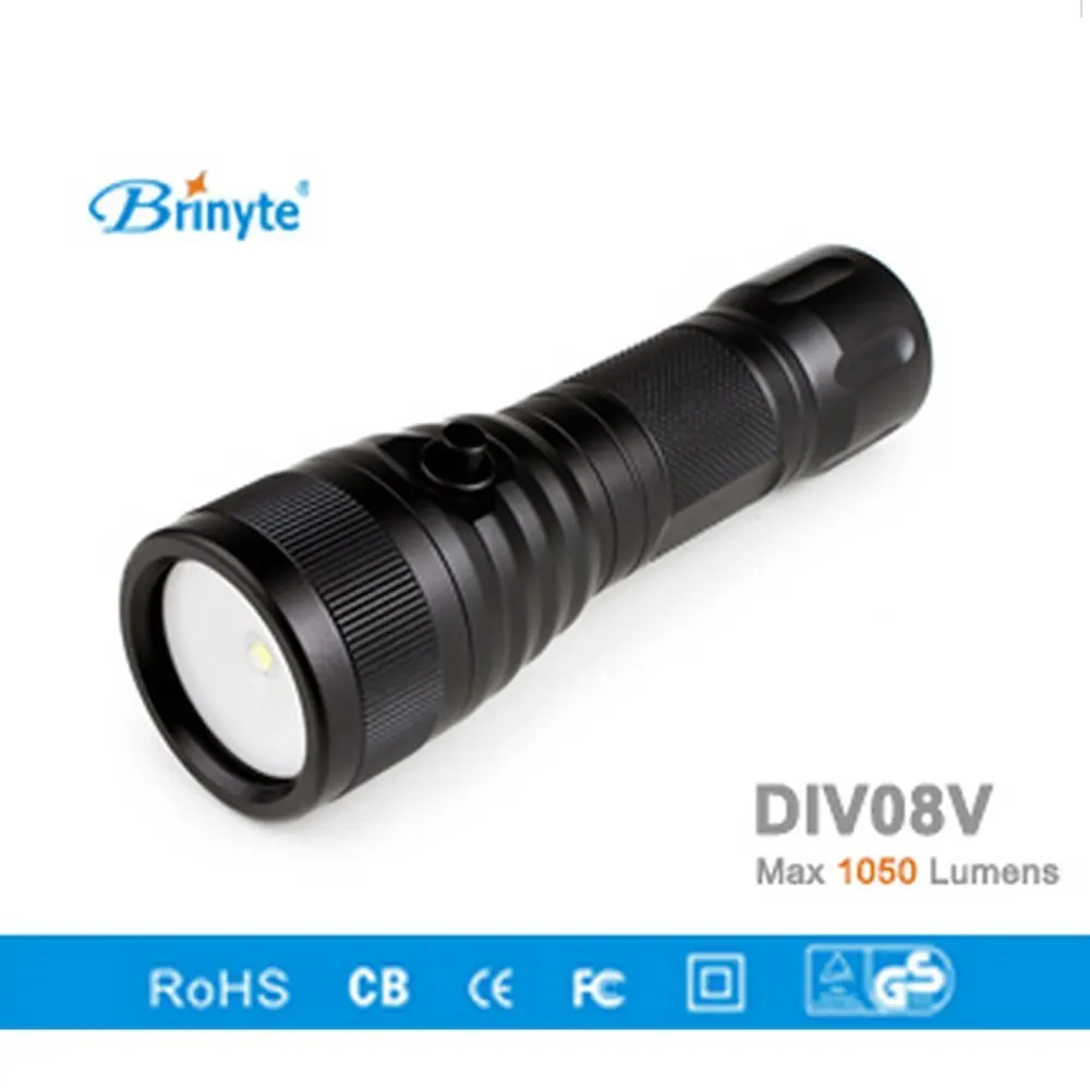 Brinyte div08v светодиодный видео/фото свет CREE xml2 1000lm Дайвинг факел фонарик 200 м
