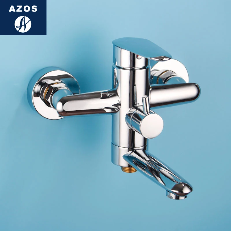 Azos биде кран под давлением разбрызгиватель головы латунь хром переключатель
