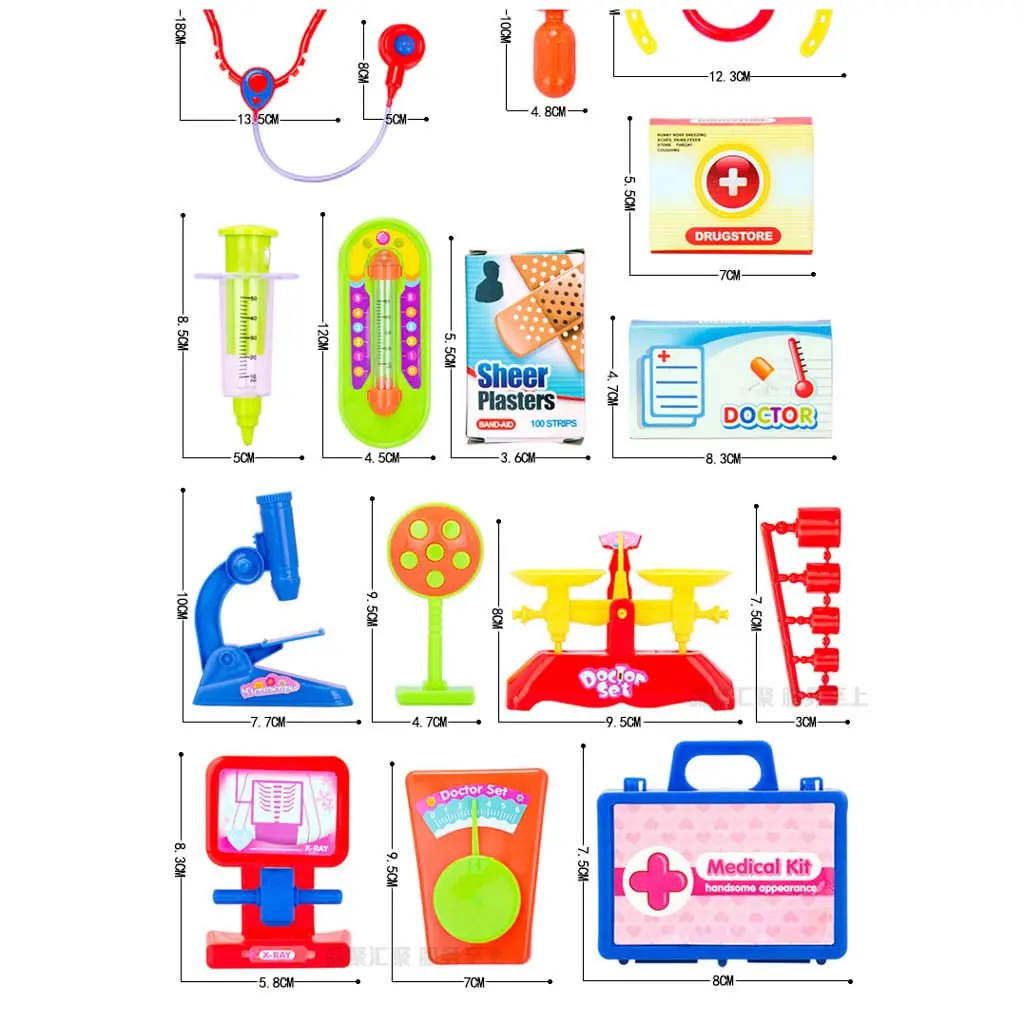 30 шт. набор инструментов для симуляции доктора медсестры ролевые игры Обучающие