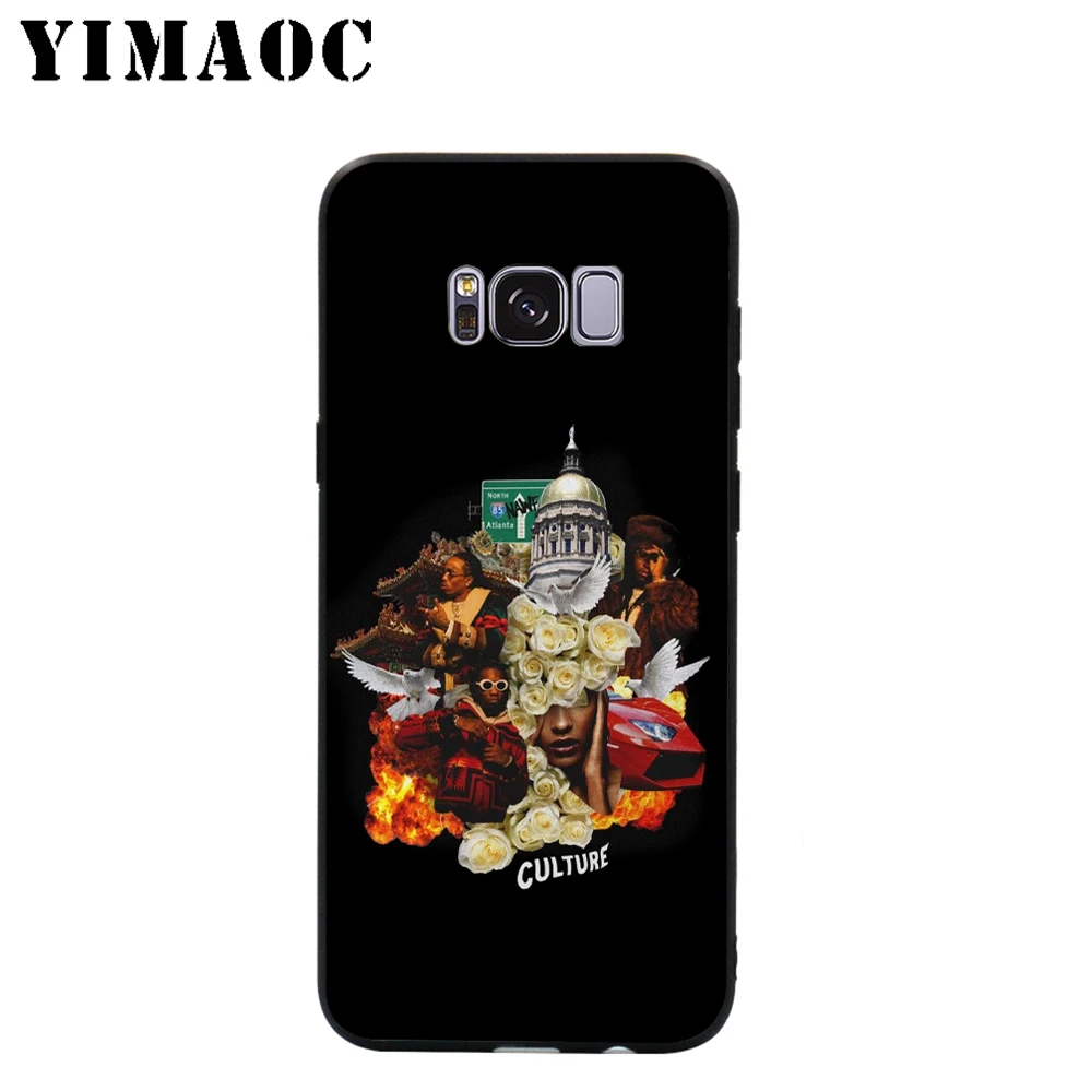 YIMAOC 21 savage MIgos Hip Hop Soft Case for Samsung Galaxy S10 S10e S9 S8 A6 Plus S7 S6 Edge A7 A5 A3 J6 Note 9 8 |