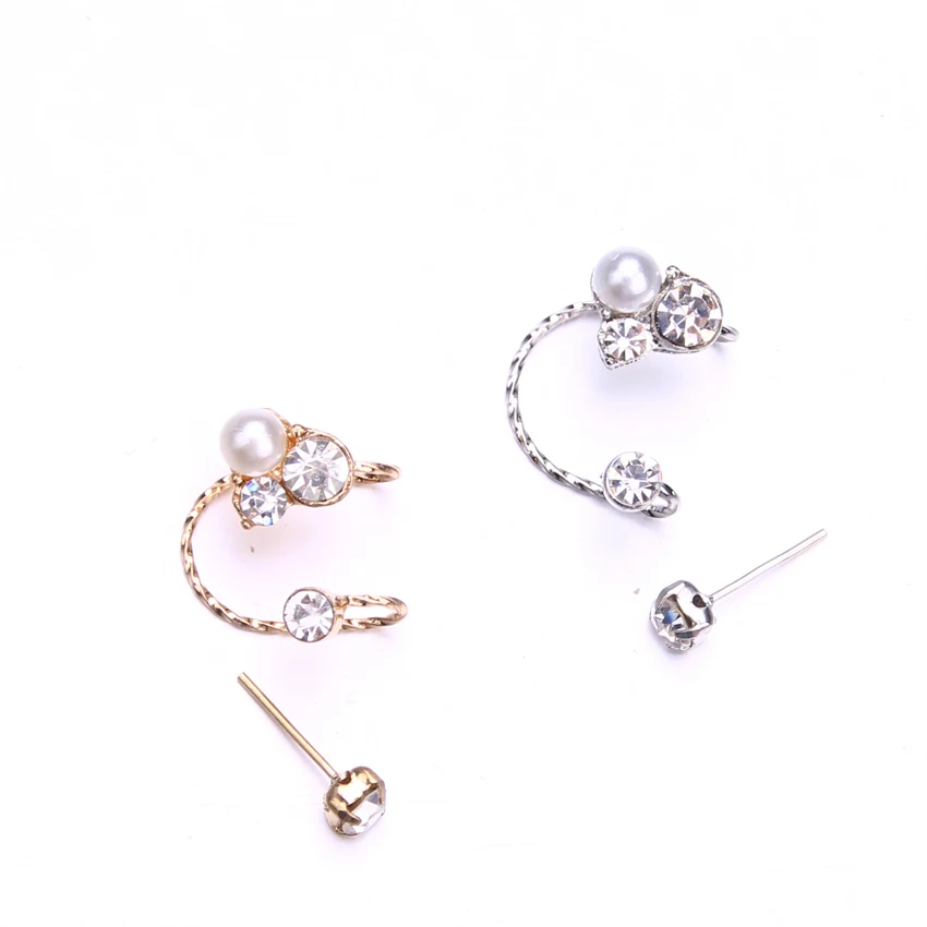 Серьги-манжеты с золотым и серебряным покрытием модные ювелирные изделия orecchini