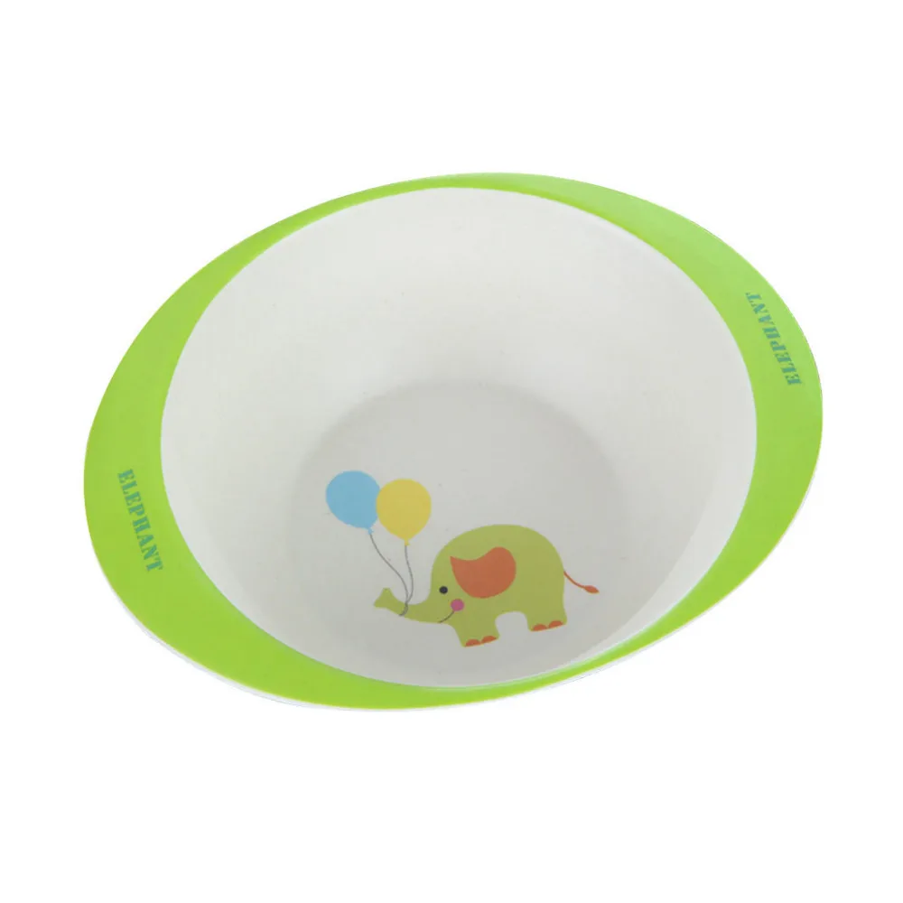 2019 посуда для улицы из бамбукового волокна Детская миска с мультяшным рисунком