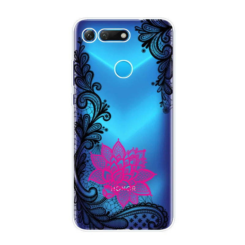 Чехлы для Huawei Honor View 20 чехол V20 силиконовая Мягкая задняя крышка из ТПУ Fundas