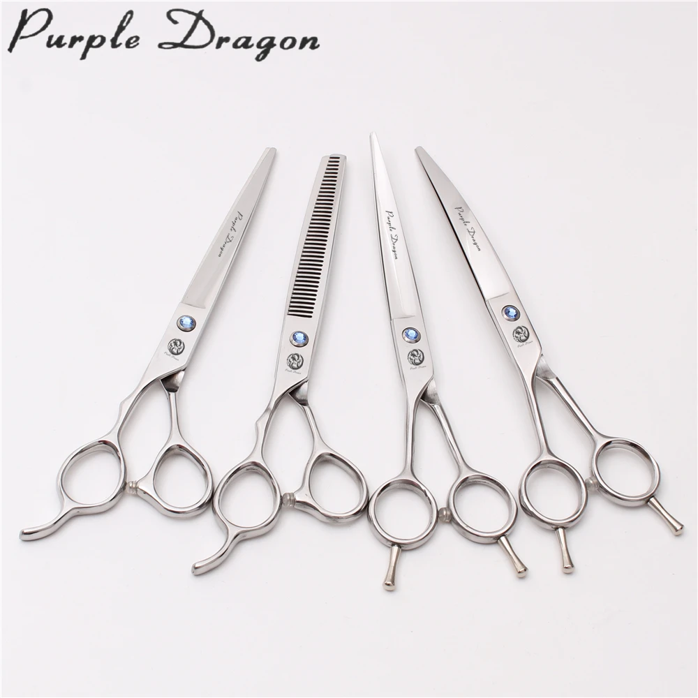 

Left-Hand 7" 19.5cm Z4006 Purple Dragon Dogs Cats Grooming Scissors Cutting Scissors Thinning Shears Pets Scissors Set of Tools