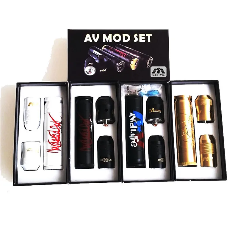 

new Sub Two Able V2 mod mod Kit clone 24mm Diameter atomizer vape with E cigarette mechanical mod 510 thread