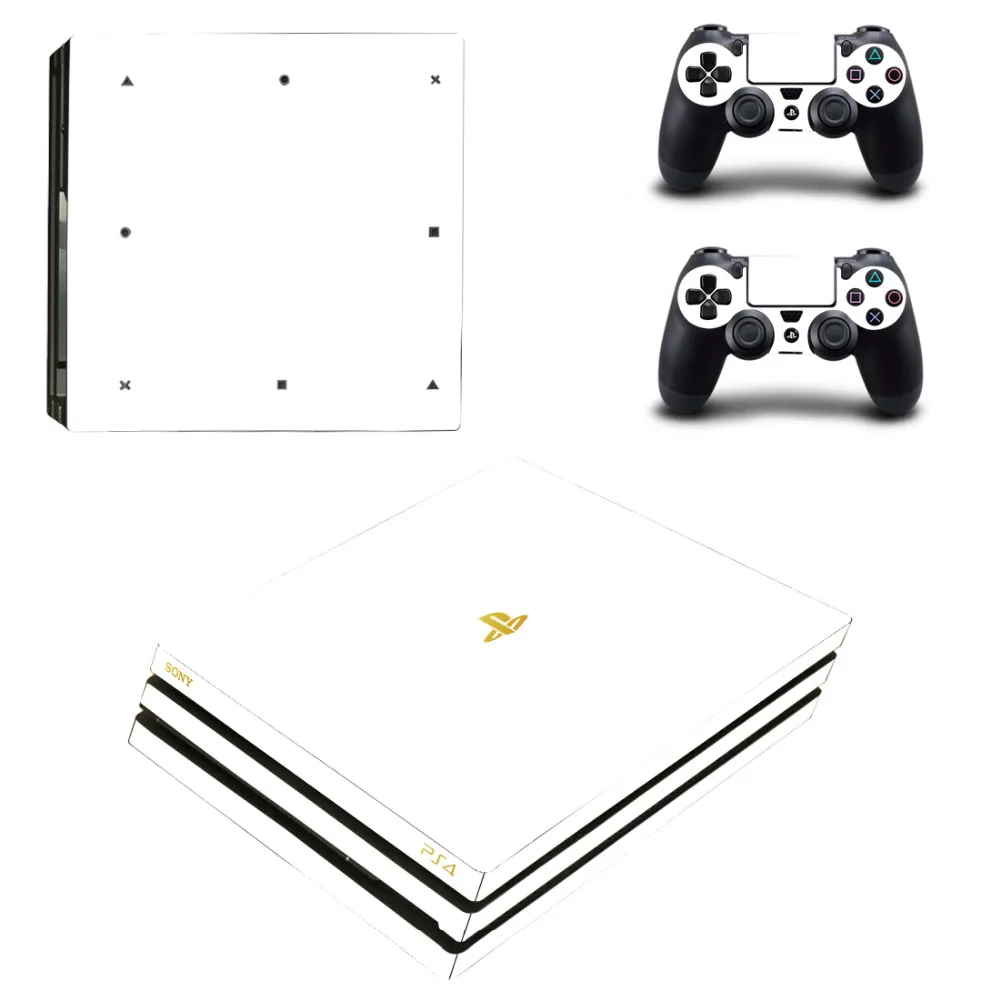 Стикеры для консоли PlayStation 4 и 2 контроллеров PS4 Pro однотонные виниловые наклейки
