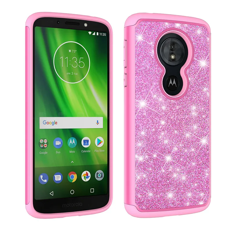 Чехол для Motorola Moto E5 G6 Play NA XT1922-9 G Gen 6 XT1922-2 XT1944-3 Gen5 2 в 1 блестящий чехол телефона |