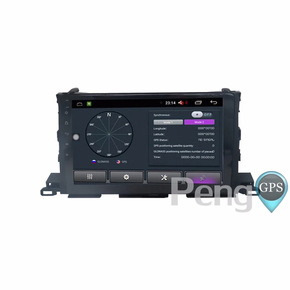 2 Din четырехъядерный 10 дюймов Android 6 0 Автомобильный GPS DVD плеер радио для Toyota Highlander