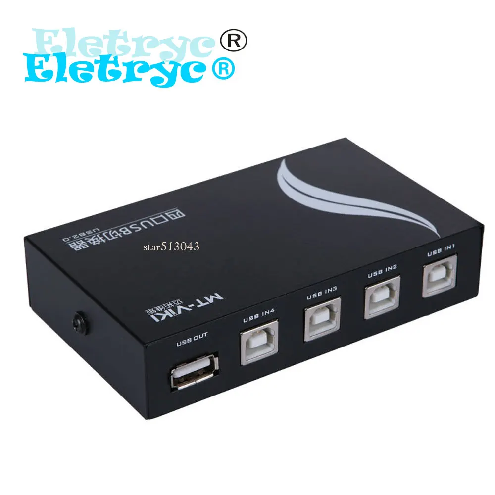 2016 Eletryc 4 Порт USB 2.0 Селекторный переключатель для ШТ. доля 1 Устройств Как Принтер