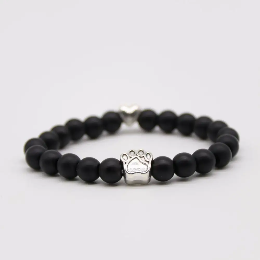 BLINGPAW Новый кошачья и собачья лапка бисер из полудрагоценного камня животного