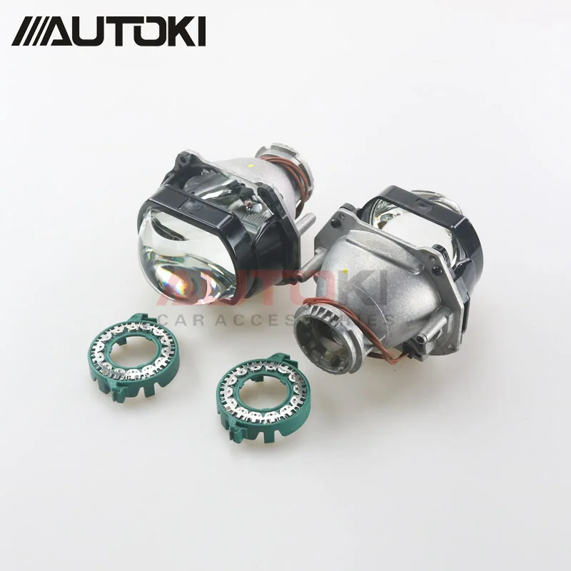 Autoki 2018 Новый 3 0 дюймов hella 5 квадратная линза HID Биксеноновая фара проектор