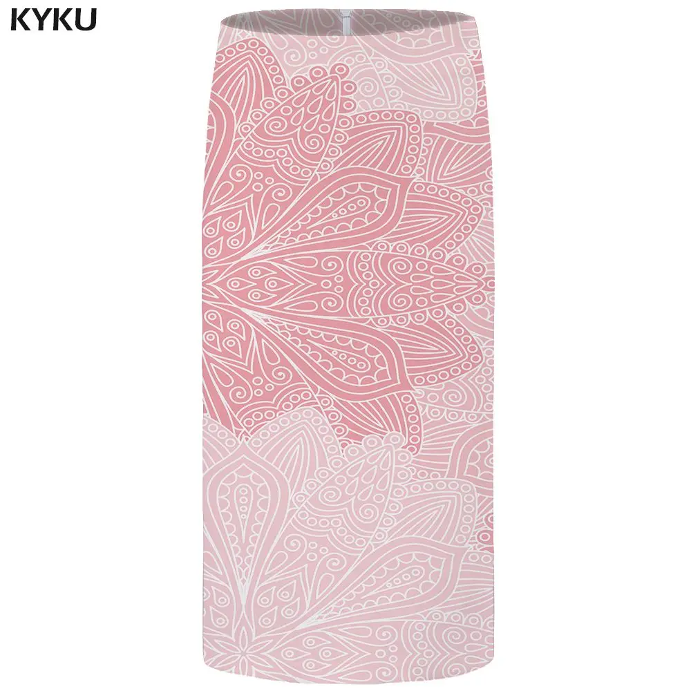 Skirt Woman 01 KYKU цветочные юбки женские черные 3d принт листья повседневные Ретро карандаш цветочные сексуальные женские юбки женские забавные Сарафаны - Цвет: Skirt Woman 01