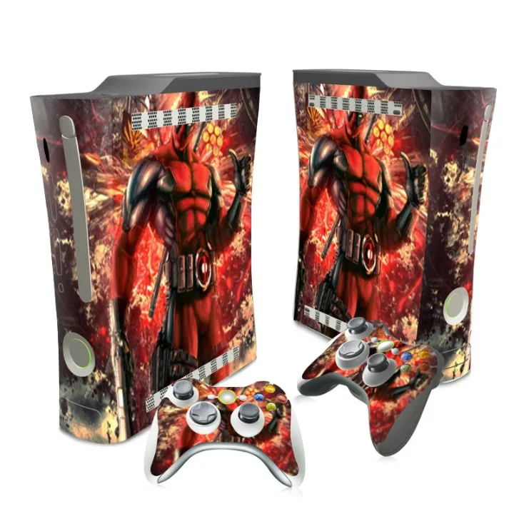 TN-XB360-1075 Дизайн Дэдпул виниловая наклейка кожа Наклейка Обложка для Xbox 360 жирная консоль контроллер - Цвет: TN-XB360-1075