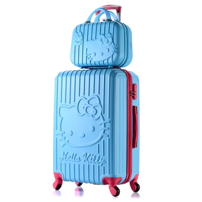Багажный Спиннер KAWEIDA 20 &quot24 дюйма hello kitty дорожный чемоданчик для девочек