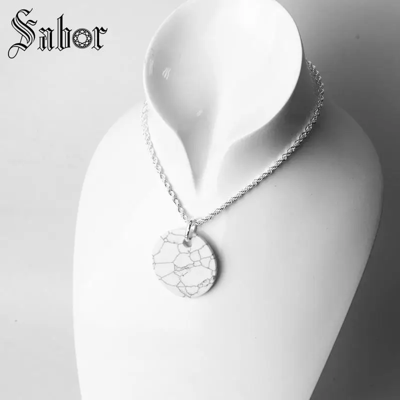 Подвеска белая Новая Модная бижутерия 2020 серебряного цвета подарок для женщин