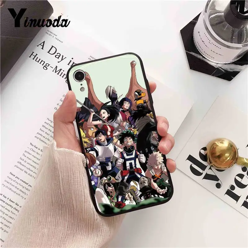 Силиконовый чехол для телефона Yinuoda My Hero academic Anime на заказ iPhone 8 7 6 6S 6Plus X XS MAX 5 5S SE XR 11