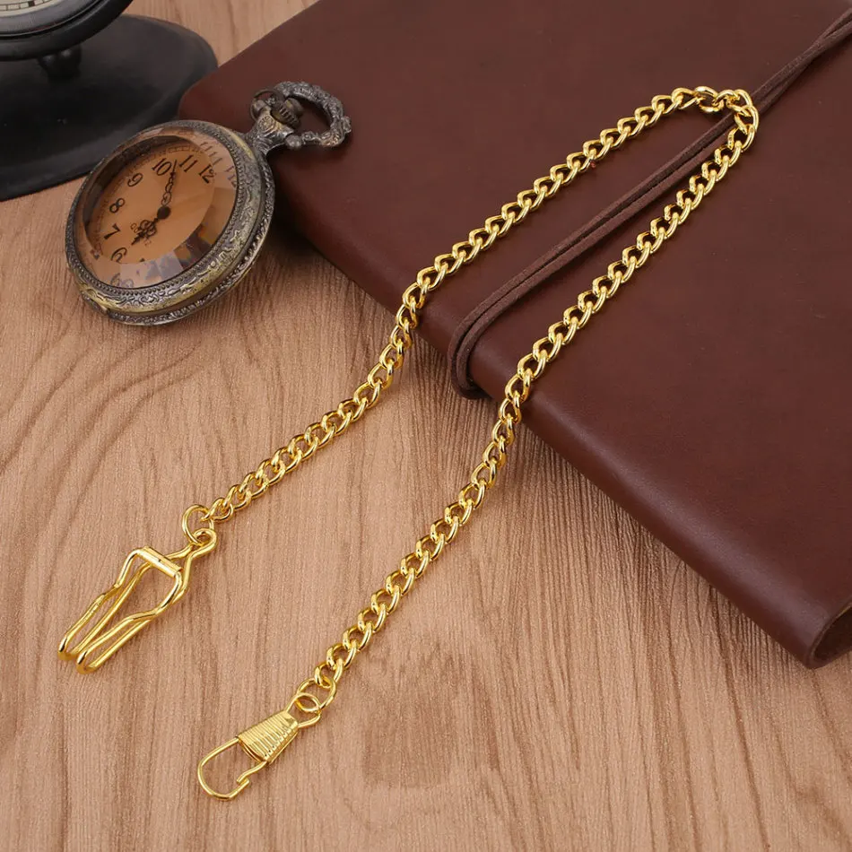 Винтажная карманная цепочка для часов белая/черная/зеленая