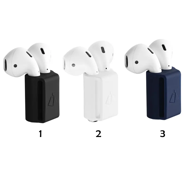 Силиконовый держатель для AirPods спортивный портативный чехол с ремешком